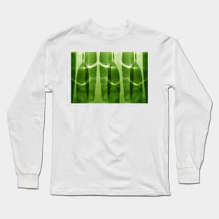 Green Shadows and Glasses - by Avril Thomas Long Sleeve T-Shirt